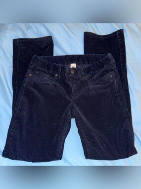 J. Crew Women’s Navy Corduroy Straight-Leg Jeans - Size: 29R